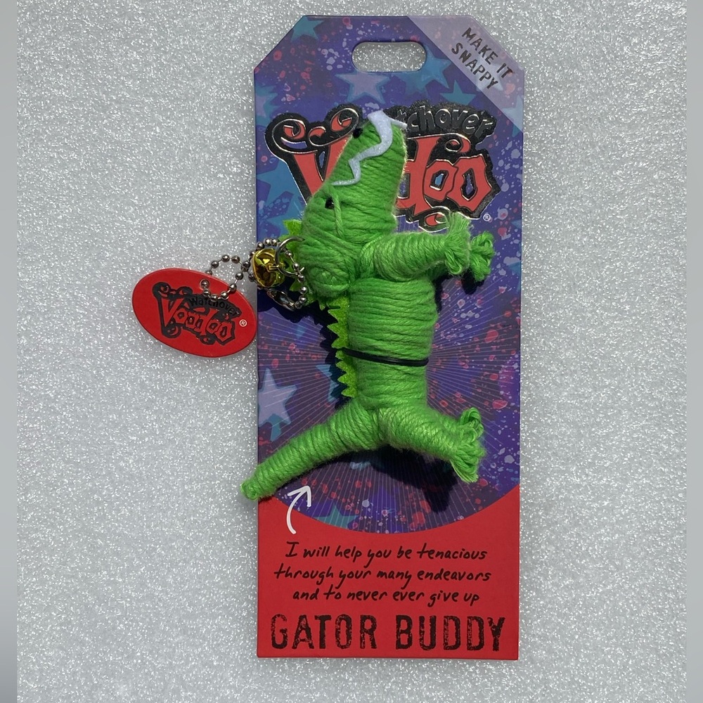 Watchover Voodoo Collectible String Doll Keychain New on Card "Gator Buddy"